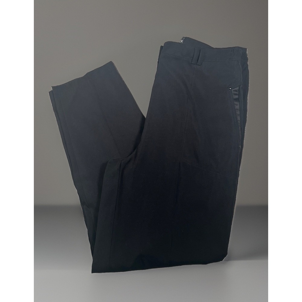 Jamie Sadock Women's Size 12 Black Straight Leg Ankle Pants Pockets Golf